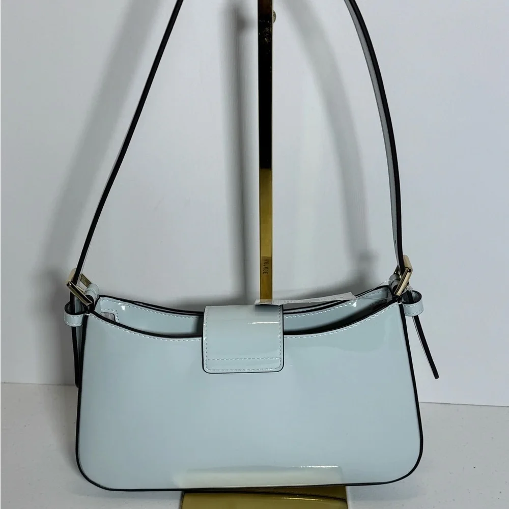 Authentic Kate Spade Glossy Pale Blue Shoulder Bag